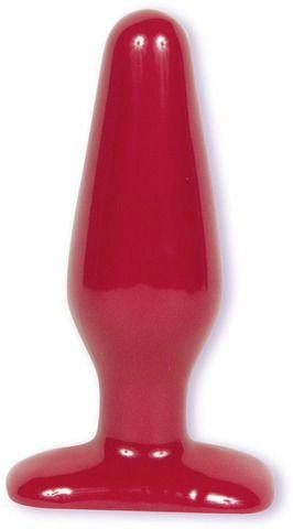 Красная средняя анальная пробка Butt Plug Red - Slim Medium (00490000000000000) - изображение 1