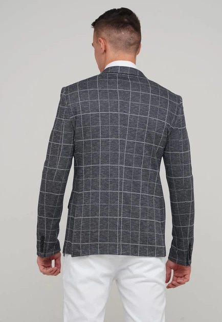 Пиджак Trend Collection 6266-3 Серый+клетка 50 - изображение 2
