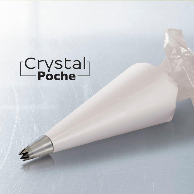 Pack of 100 Crystal disposable sac a poche