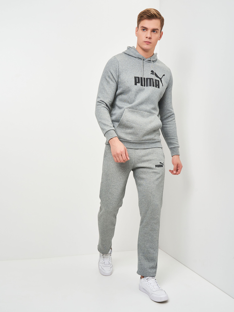 Акція на Спортивні штани чоловічі Puma ESS Logo Pants 58671803 S Medium Gray Heather від Rozetka