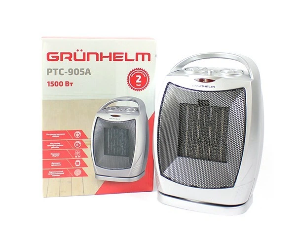 Тепловентилятор обігрівач Grunhelm PTC-905A - изображение 2