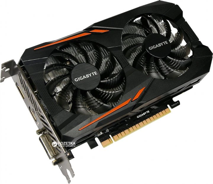 Видеокарта GIGABYTE GeForce GTX 1050 Ti OC 4G (GV-N105TOC-4GD) - Фото 2 Видеокарта GIGABYTE GeForce GTX 1050 Ti OC 4G (GV-N105TOC-4GD) - изображение 2