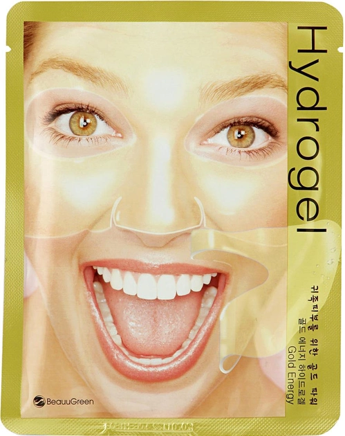 Маска для лица BeauuGreen Gold Energy Hydrogel Mask Питание и увлажнение 28 г (8809389030859) 