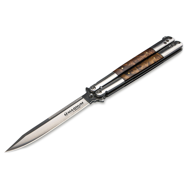 Карманный нож Boker Magnum Balisong Wood Large (2373.07.64) - изображение 1