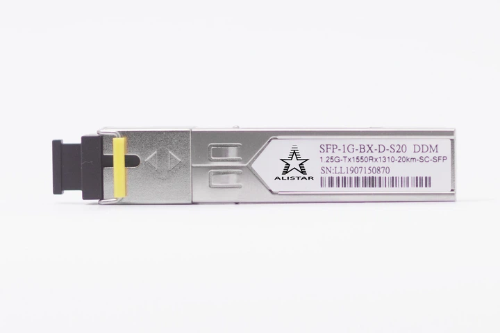 Модуль Alistar SFP 1.25G BX 1SM WDM SC 20km TX1550/RX1310nm DDM – фото ...