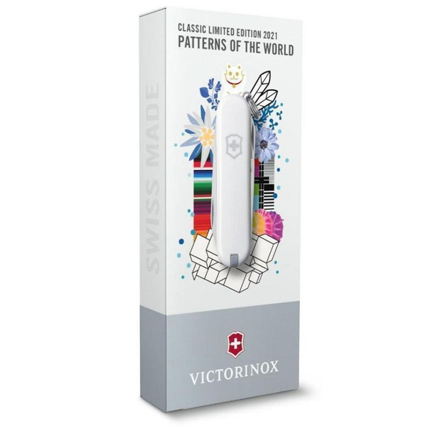 Складной нож Victorinox CLASSIC LE "Dynamic Floral" 58мм/1сл/7функ/цветн/чехол /ножн - зображення 2