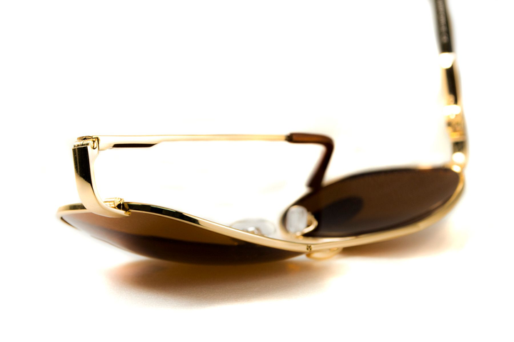 Темные очки с поляризацией BluWater Airforce (brown) (gold metal) Polarized (4ЭИРФ-ЗМ50П) - зображення 2