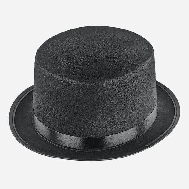 Шляпа Seta Decor Цилиндр невысокий черный 18-282BLK 56-58 Черная (2000049308011) 