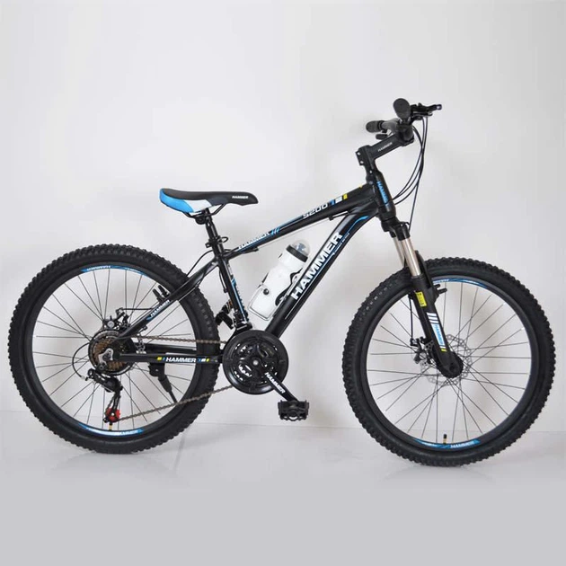 Горный Велосипед HAMMER-26 Black-Blue MTB Shimano - Фото 2 Горный Велосипед HAMMER-26 Black-Blue MTB Shimano - изображение 2