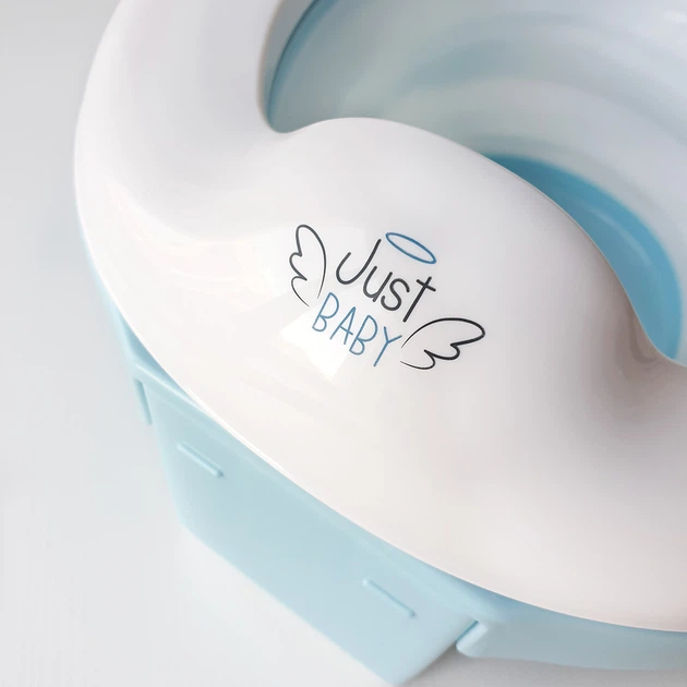 Дитячий дорожній складаний горщик і накладка на унітаз 3 в 1 Just Baby Trino Blue (JB-001) - Фото 6 Дитячий дорожній складаний горщик і накладка на унітаз 3 в 1 Just Baby Trino Blue (JB-001) - изображение 6
