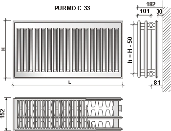 Радиатор PURMO Compact 33 500x500 - изображение 3