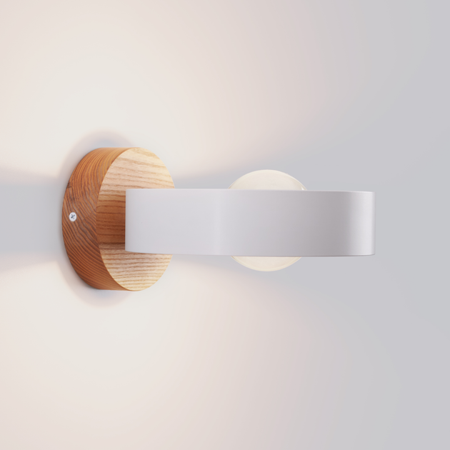 Бра Gaff Minimalist Настенный светильник в стиле лофт Белый - изображение 2