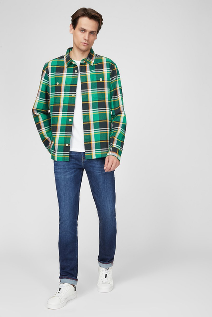 Мужская зеленая рубашка в клетку BOLD PLAID Gant XXL 3016774 от ...