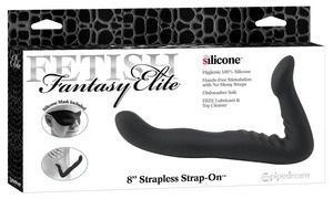 Безремневой страпон Elite 8” Strapless Strap-On цвет черный (11799005000000000) - изображение 2
