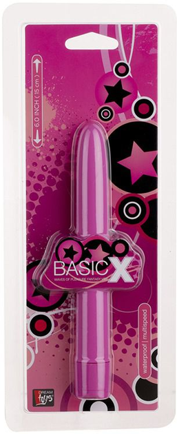 Вибратор BasicX 6 inch цвет розовый (08662016000000000) - изображение 2