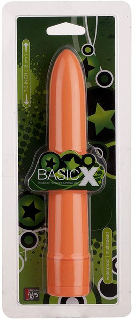 Вибратор Dreamtoys BasicX 7 inch цвет оранжевый (15381013000000000) - изображение 2