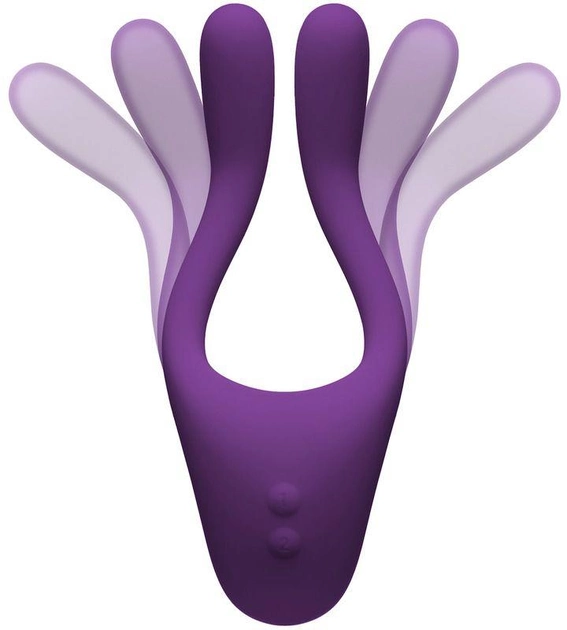 Мультифункциональный вибратор Doc Johnson Tryst v2 Bendable Multi Erogenous Zone Massager with Remote цвет фиолетовый (22351017000000000) - изображение 1