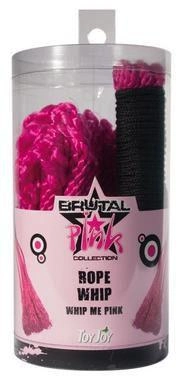 Батіг Brutal pink rope whip (Toy Joy) (08678000000000000) - зображення 1