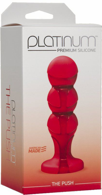 Анальна пробка Platinum Premium Silicone The Push колір червоний (17584015000000000) - зображення 2