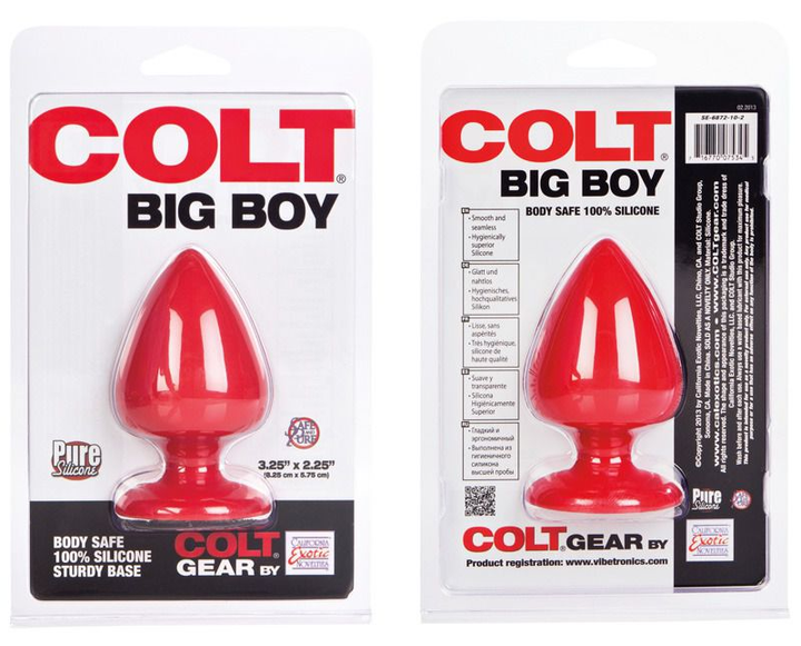 Анальна пробка Colt Big Boy колір червоний (15919015000000000) - зображення 2