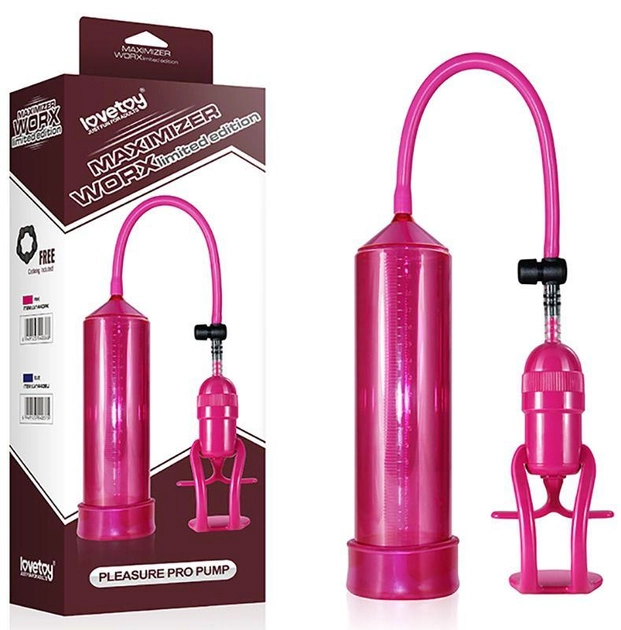 Вакуумна помпа Maximizer Worx Limited Edition Pleasure Pro Pump колір рожевий (18977016000000000) - зображення 2