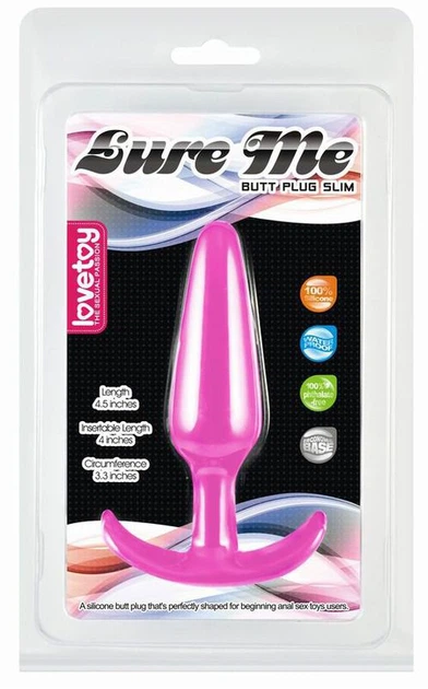 Анальная пробка Lovetoy Lure Me Classic Small Plug, 10 см цвет розовый (16869016000000000) - изображение 5