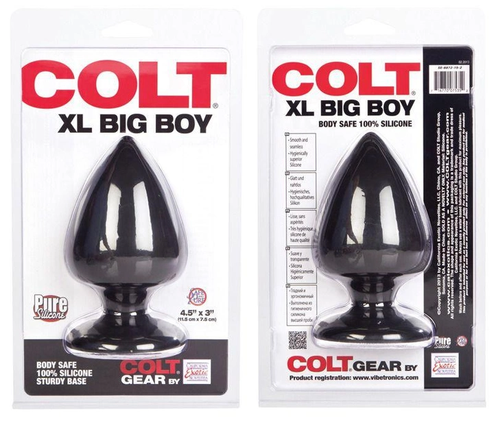 Анальная пробка Colt XL Big Boy цвет черный (15918005000000000) - изображение 2
