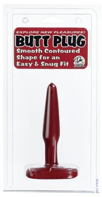 Анальна пробка Butt Plug Red & Slim Small (02608000000000000) - зображення 2