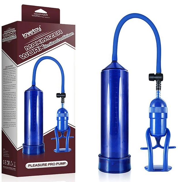Вакуумная помпа Maximizer Worx Limited Edition Pleasure Pro Pump цвет голубой (18977008000000000) - изображение 2