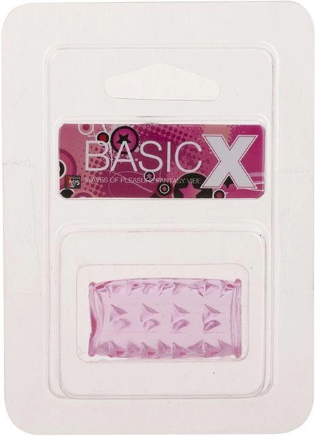 Насадка на пеніс Basicx TPR Sleeve 0.7 Inch колір рожевий (+17600016000000000) - зображення 1