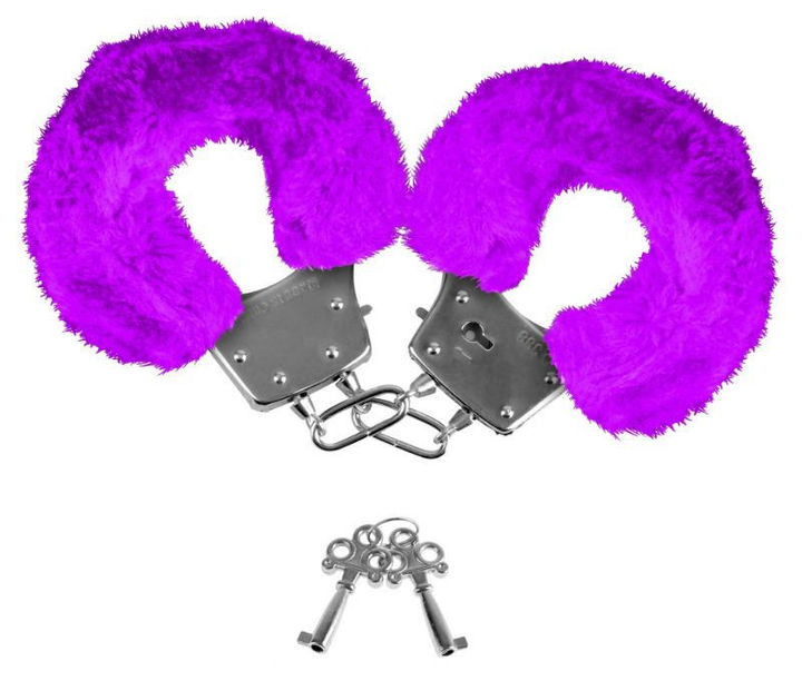 Наручники Neon Luv Touch Neon Furry Cuffs цвет фиолетовый (05957017000000000) - изображение 1