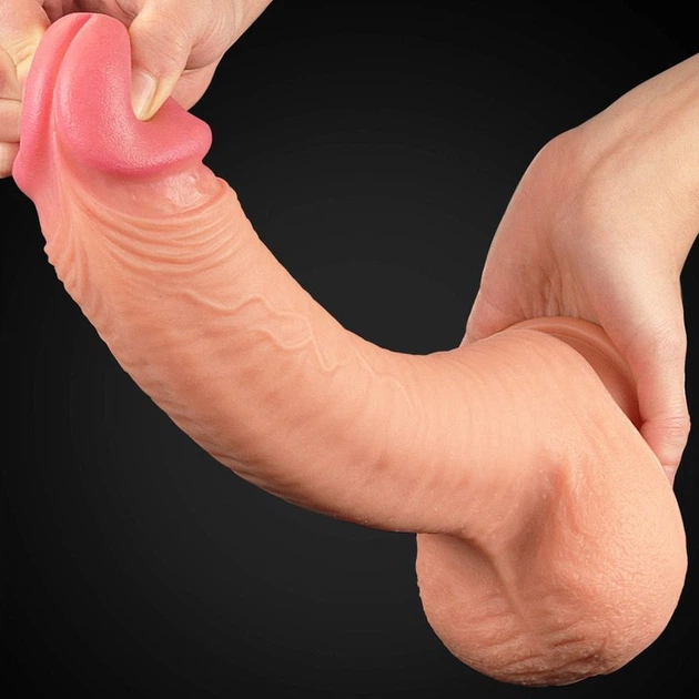 Фаллоимитатор Lovetoy 12 Dual Layered Platinum Silicone Cock, 31,5 см (22199000000000000) - изображение 3