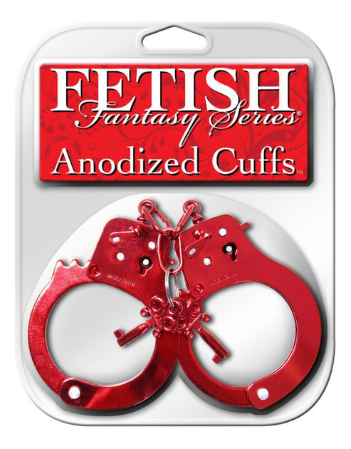 Наручники Fetish Fantasy Series Anodized Cuffs колір червоний (13304015000000000) - зображення 1