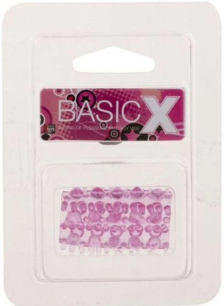 Насадка на пеніс Basicx TPR Sleeve 0.7 Inch колір рожевий (+17599016000000000) - зображення 1