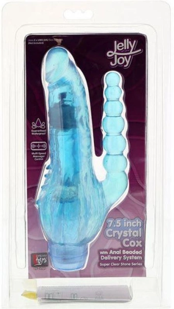 Вибромассажер Dreamtoys Crystal Cox, 19 см цвет голубой (12420008000000000) - изображение 2