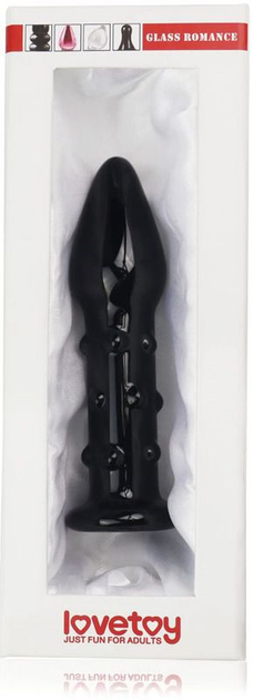 Анальна пробка Glass Romance колір чорний (18957005000000000) - зображення 2