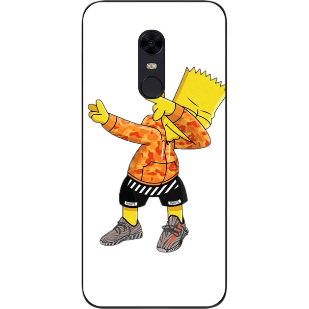 Силиконовый чехол SMTT для Xiaomi Redmi 5 Plus с картинкой Барт Симпсон - Фото 1 Силиконовый чехол SMTT для Xiaomi Redmi 5 Plus с картинкой Барт Симпсон - изображение 1