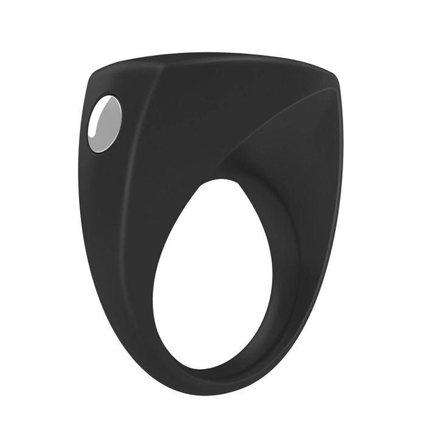 Ерекційне кільце у вигляді персня з вібрацією OVO B6 колір чорний (12393005000000000) - зображення 1