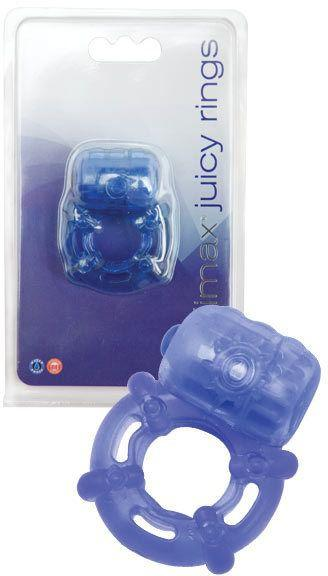 Виброкольцо для пеніса Climax Juicy Rings колір синій (09701007000000000) - зображення 1