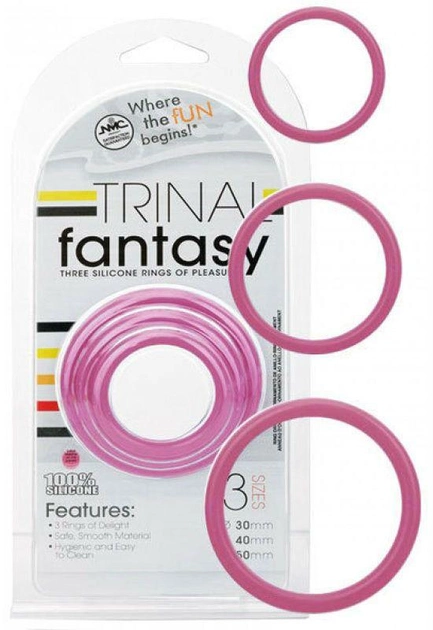 Набор эрекционных колец Trinal Fantasy цвет розовый (16243016000000000) - изображение 2