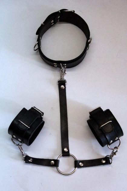 Нашийник з коннектором і наручниками Scappa розмір XXL (20896000013000000) - зображення 1