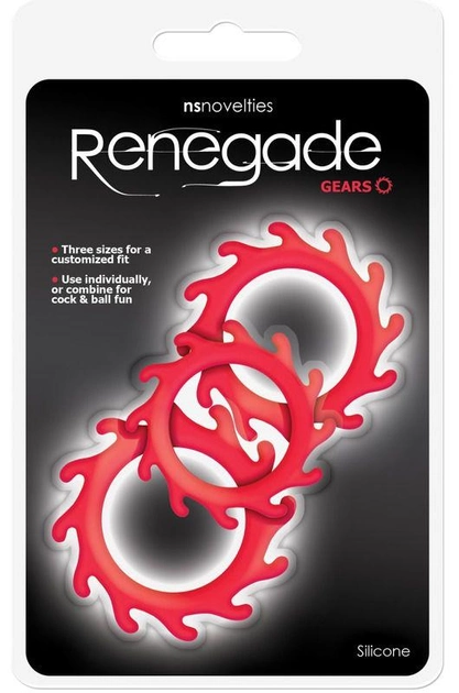 Набор эрекционных колец Renegade Gears цвет красный (19531015000000000) - изображение 2