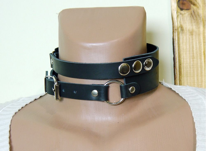 Кожаный чокер Scappa двухъярусный (20096000000000000) - изображение 1