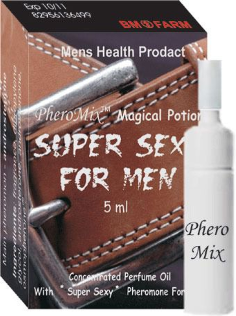 Суміш феромонів для чоловіків SUPER SEXY FOR MEN, 5 мл (01615000000000000) - зображення 1