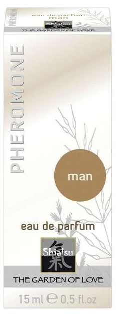 Духи з феромонами для чоловіків HOT Shiatsu Pheromone Parfum Man, 15 мл (17696000000000000) - зображення 2