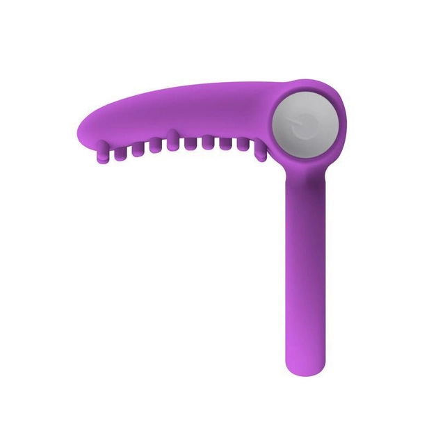 Кольцо эрекционное X-Basic Tongue Silicone Cockring цвет фиолетовый (12558017000000000) - изображение 2
