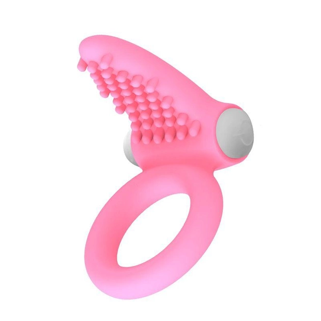 Кольцо эрекционное X-Basic Tongue Silicone Cockring цвет розовый (12558016000000000) - изображение 2