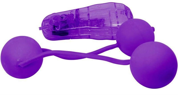 Вагинальные шарики Real Skin Vibrating Ben Wa Balls цвет фиолетовый (15968017000000000) - изображение 1