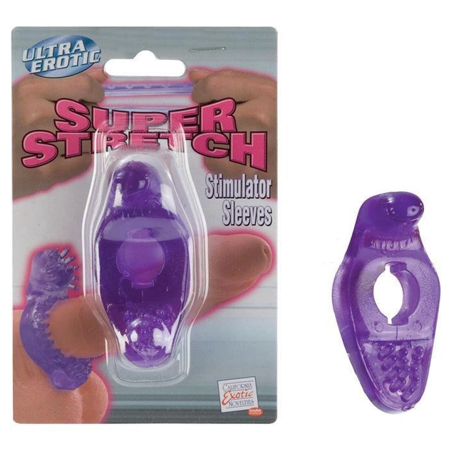 Насадка на пенис для стимуляции клитора Super Stretch цвет фиолетовый (00827017000000000) - изображение 1