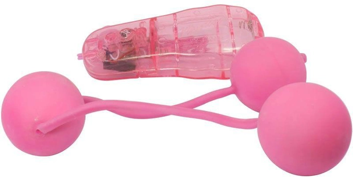 Вагінальні кульки Real Skin Vibrating Ben Wa Balls колір рожевий (15968016000000000) - зображення 1
